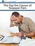 The Top Ten Causes of Taxpayer Pain