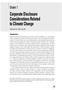 Corporate Disclosure Considerations Related to Climate Change