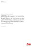 MSCI s Announcement to Add China A-Shares to its Emerging Markets Index