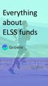 Everything about ELSS funds
