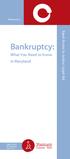 Bankruptcy: What You Need to Know in Maryland
