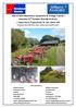 Sale of Farm Machinery, Equipment & Vintage Tractors Saturday 22 nd October 10:30 am