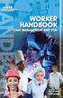 WORKER HANDBOOK CASE MANAGEMENT AND YOU