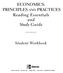 ECONOMICS: PRINCIPLES AND PRACTICES Reading Essentials and Study Guide. Student Workbook