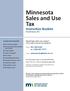 Minnesota Sales and Use Tax