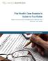 The Health Care Assister s Guide to Tax Rules