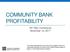 COMMUNITY BANK PROFITABILITY