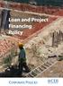 Loan and Project Financing Policy