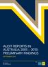 AUDIT REPORTS IN AUSTRALIA : PRELIMINARY FINDINGS