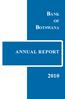 BANk BOTswANA ANNUAL REPORT 2010