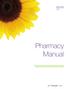 Pharmacy Manual. The information contained in this Pharmacy Manual does not apply to pharmacy providers from the province of Quebec