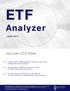 ETF. Analyzer. Select Sector SPDR Edition. June Evaluate Sector SPDRs based on investment merit using fundamental data and analysis