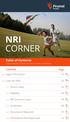NRI Table of Contents Contents Page