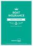 BOAT INSURANCE WITH RACT INSURANCE. Product Disclosure Statement