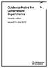 Guidance Notes for Government Departments. Seventh edition Issued: 19 July 2012