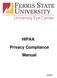 HIPAA. Privacy Compliance Manual