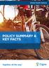 POLICY SUMMARY & KEY FACTS. Global Health Options