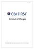 CBI FIRST. Schedule of Charges. P a g e 1