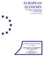EUROPEAN COMMISSION DIRECTORATE-GENERAL FOR ECONOMIC AND FINANCIAL AFFAIRS