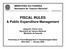FISCAL RULES & Public Expenditure Management