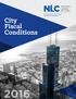 City Fiscal Conditions NATIONAL LEAGUE OF CITIES