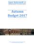 Autumn Budget rd Floor, 12 Gough Square, London EC4A 3DW (Registered office) T +44 (0) F +44 (0)