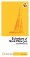 Schedule of Bank Charges. (Excluding FED)