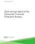 October 1, 2016 March 31, Semi-annual report of the Consumer Financial Protection Bureau