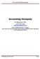 Accounting Monopoly. Accounting Monopoly. Ed Valenski CPA. (516)