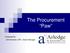 The Procurement Paw. Presented by: Clint Everhart, CPA Senior Manager