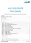 HUD-ESG CAPER User Guide