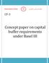 CP-3. Concept paper on capital buffer requirements under Basel III