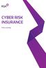 CYBER RISK INSURANCE. Policy wording
