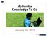 McCombs Knowledge To Go. January 10, 2012