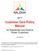 Customer Care Policy Manual