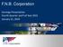 F.N.B. Corporation. Earnings Presentation Fourth Quarter and Full Year 2015 January 21, 2016