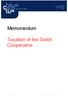 Taxation of the Dutch Cooperative
