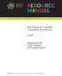 RESOURCE MANUAL. Key Policies for Canadian Community Foundations. Supplement to the Policy Guidelines and Template Manual