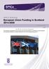 SPICe Briefing European Union Funding in Scotland