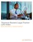 Thomson Reuters Legal Tracker LDO Index BENCHMARKING & TRENDS REPORT