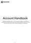 Account Handbook. Page 1 of 13