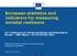 European statistics and indicators for measuring societal resilience