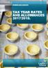 TAX YEAR RATES AND ALLOWANCES 2017/2018.