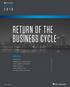 RETURN OF THE BUSINESS CYCLE