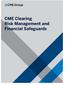CME Clearing Risk Management and Financial Safeguards