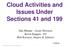 Cloud Activities and Issues Under Sections 41 and 199