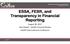 ESSA, FESR, and Transparency in Financial Reporting