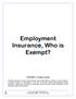 Employment Insurance, Who is Exempt?
