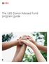 The UBS Donor-Advised Fund program guide