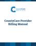 CountyCare Provider Billing Manual